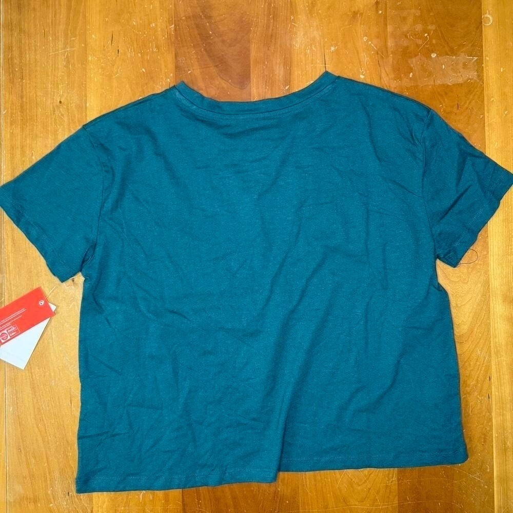 Coca-Cola Classic Graphic Tee Teal Green Soft Drink Small NWT - Picture 2 of 4